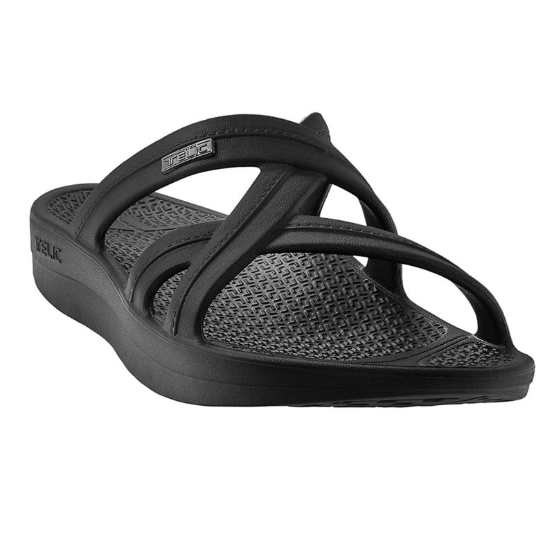 Telic صنادل تيليك النسائية مالوري سلايد - خفيفة الوزن، مقاومة للماء، داعمة للقوس، تقلل من الصدمات - رائعة للمسبح، الشاطئ والارتداء اليومي - Image 1